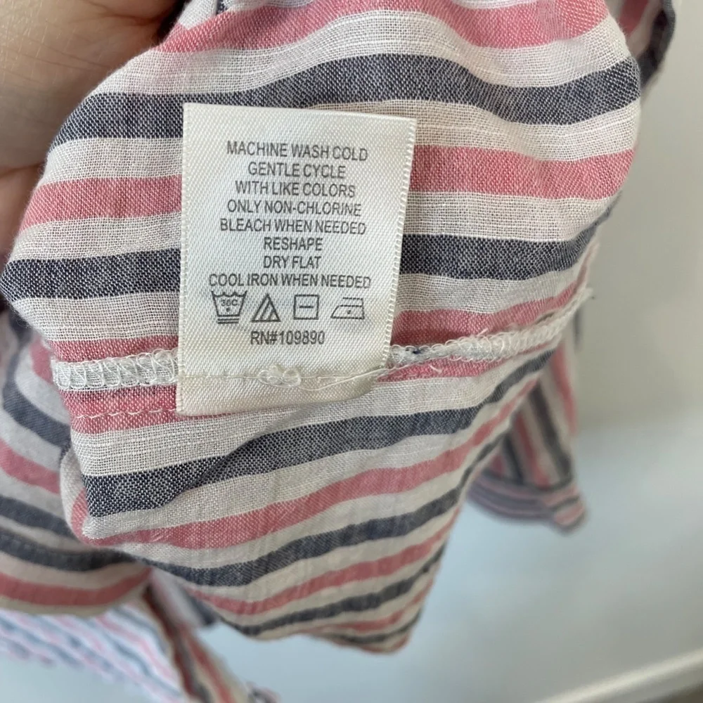 Seven7 Striped Multicolor Button Up - Picture 9 of 10